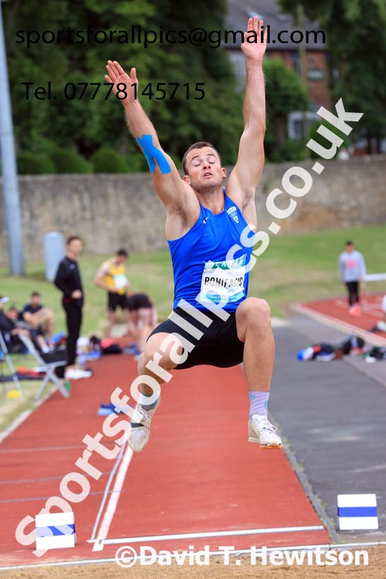 Decathlon Long Jump, 2024 EAP International Combined events, Hewcham, Northumberland.  Photo: David T. Hewitson/Sports for All Pics